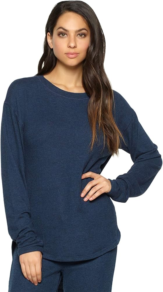 Felina Lounge Victoria Long Sleeve Crew Neck Top Sleepwear