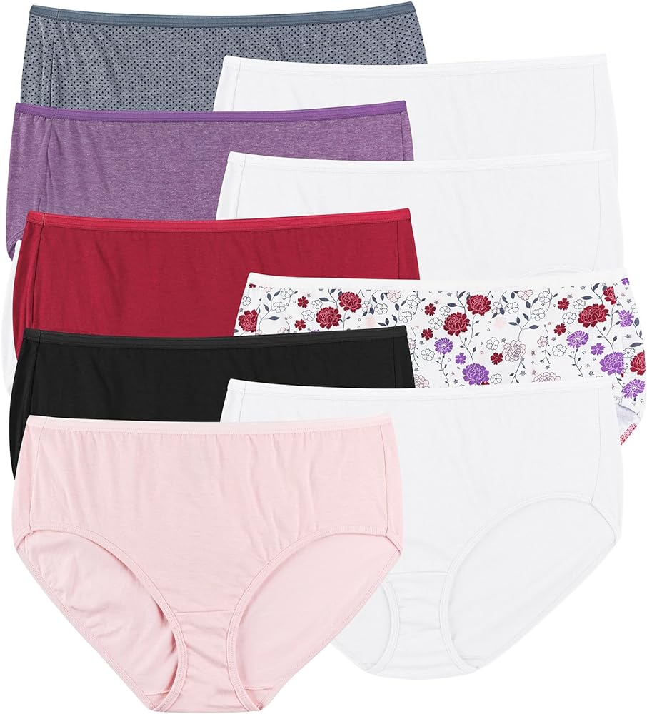 Hanes Womens Cool Comfort Cotton Brief 10-Pack