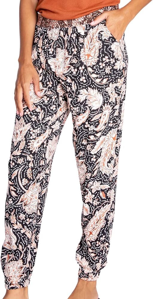 PJ Salvage womens Loungewear Paisley Nights Banded Pant