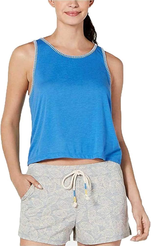 Jenni Womens Comfy Sleepwear Sleep Tank Blue XL