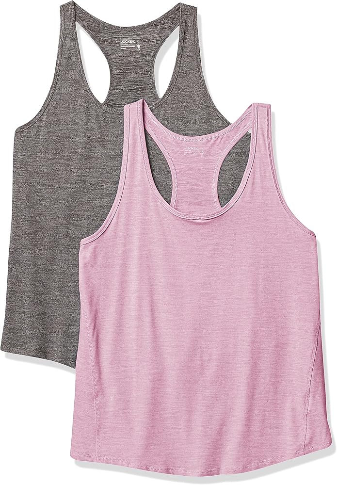 Jockey Women's 2 Pack Racer Back Tank