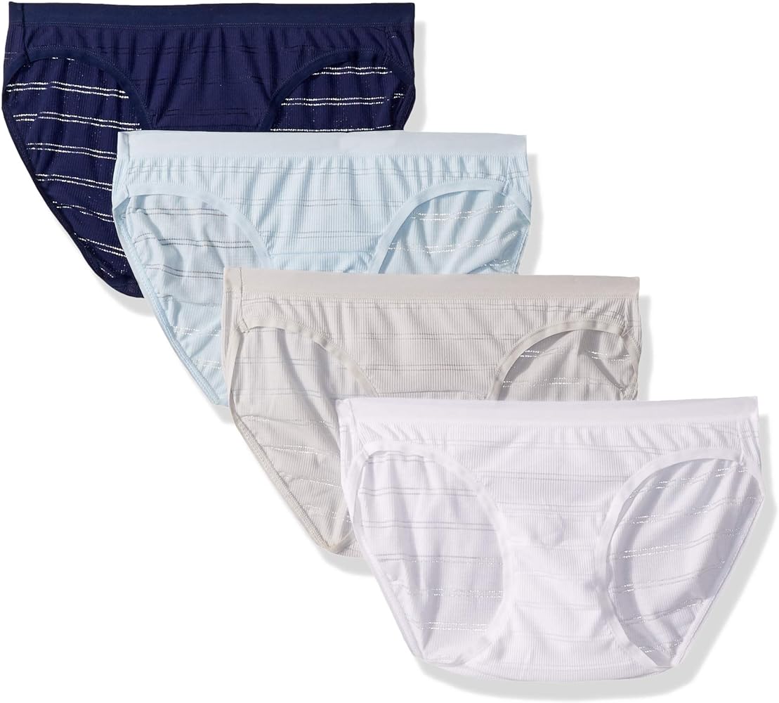 Hanes Womens Comfort Flex Fit 4 Pack Bikini Panties