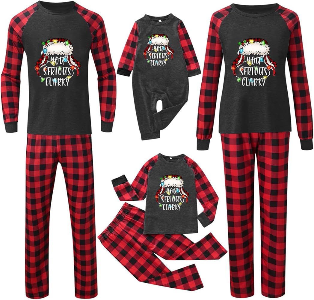 Christmas Pajamas for Family, It's A Beauty Clark Family Christmas Pjs Matching Sets Xmas Jammies Sleepwear