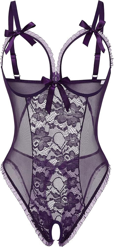 Avidlove Sexy Lingerie for Women One Piece Lace Babydoll Sleepwear Bodysuit