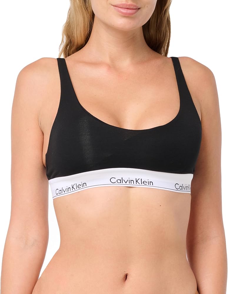 Calvin Klein Women's Modern Cotton Lightly Lined Scoopneck Bralette