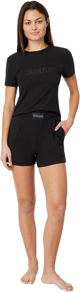 Calvin Klein Women's Intense Power Lounge Short Sleeve Sleep Set