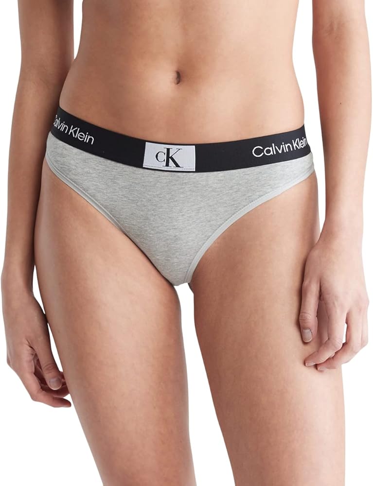 Calvin Klein womens 1996 Cotton Modern Thong Panties, Multi-pack