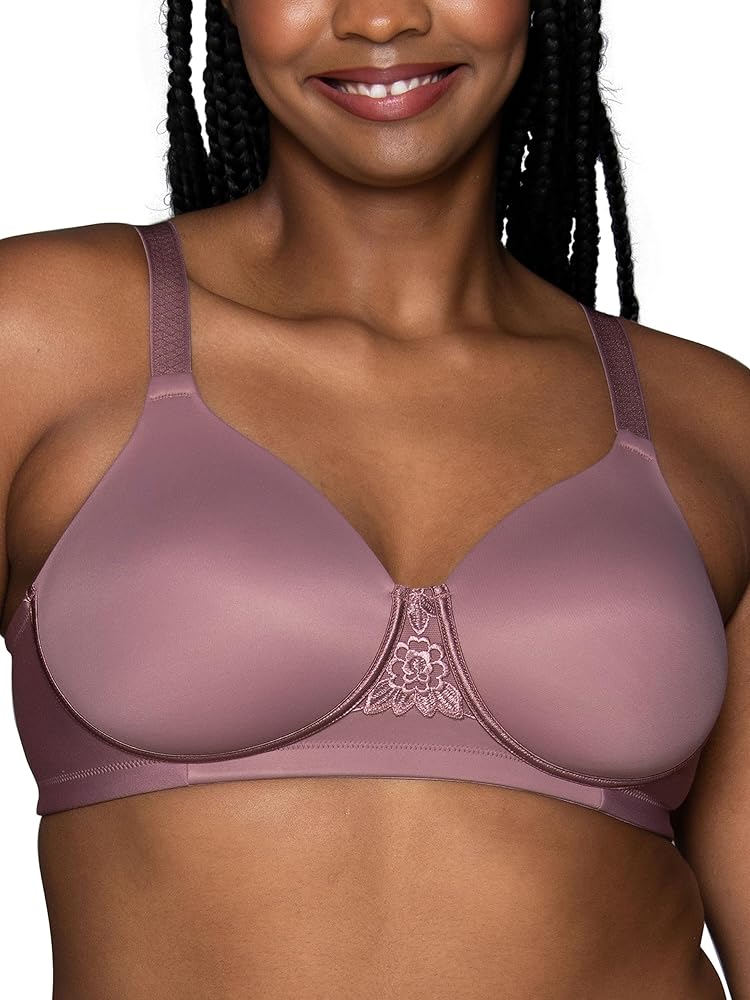 Vanity Fair Women's Beauty Back Full Figure Wirefree Bra (71380 Fashion Colors), Premium Plum, 46D