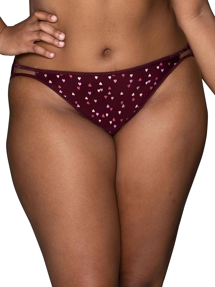 Vanity Fair Women's Illumination String Bikini Panties, Silky Stretch & Satin Trim