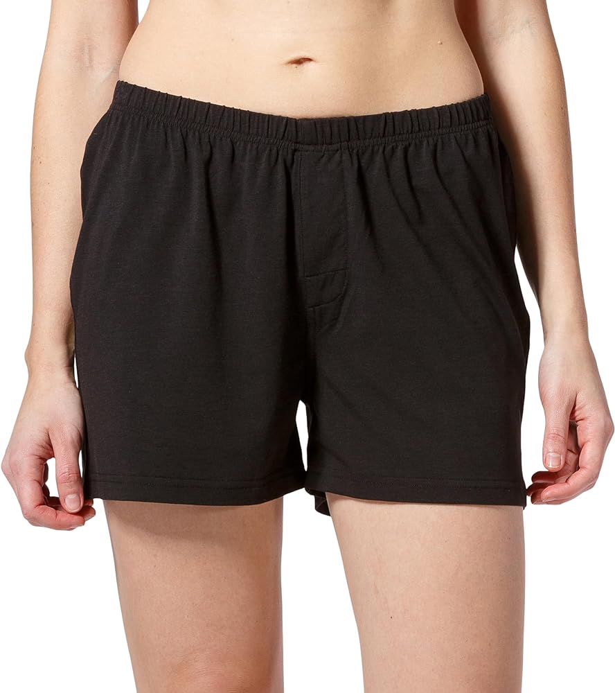 Fishers Finery Organic Cotton & Rayon Viscose Sleep Shorts For Women