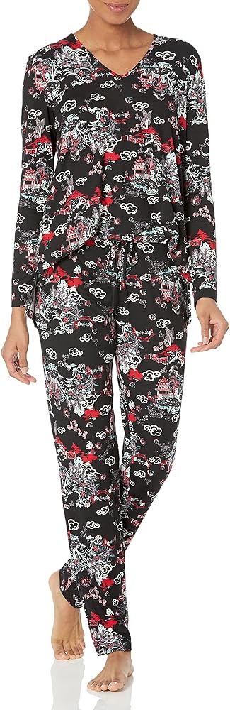 N Natori Women's Pagoda Oth Pj Length 27" Inseam 31"