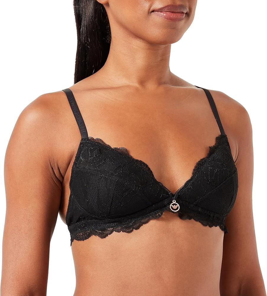 Emporio Armani Women's Eternal Lace Padded Triangle Bra