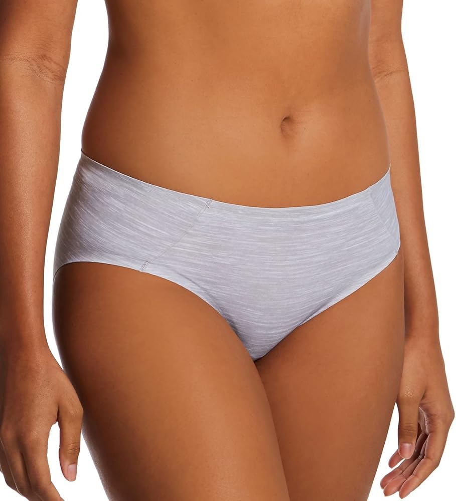 Bali Women's Soft Touch Hipster Panty, DFSTHP, Crystal Grey Heather, 7