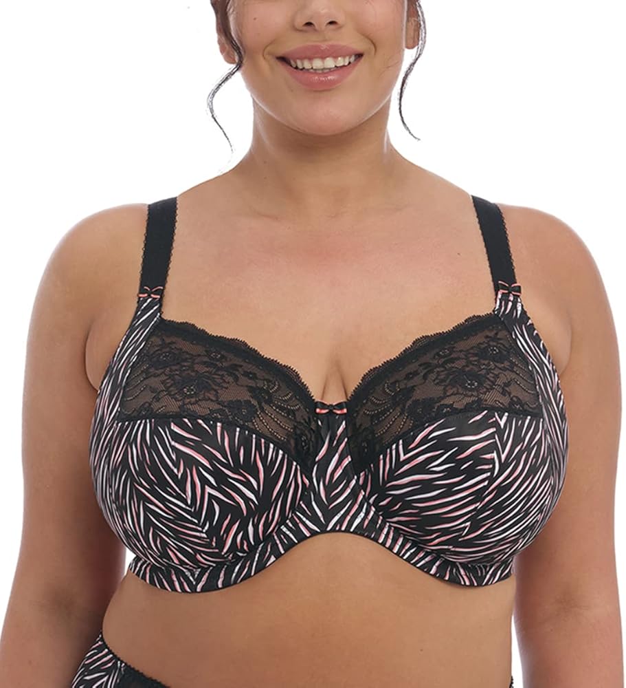 Elomi Morgan Stretch Lace Banded Underwire Bra (4110),44FF,Serengeti