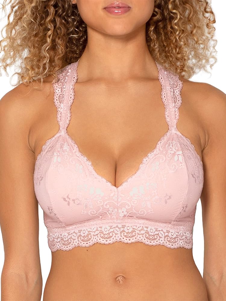 Smart & Sexy Women's Lovely Lace Racerback Bralette