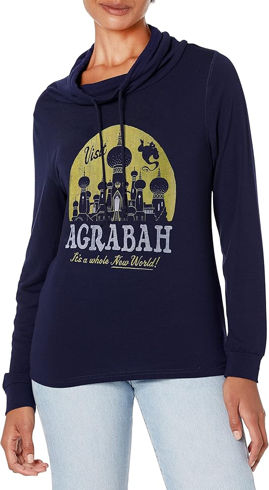 Disney Princesses Agrabah Women's Cowl Neck Long Sleeve Knit Top