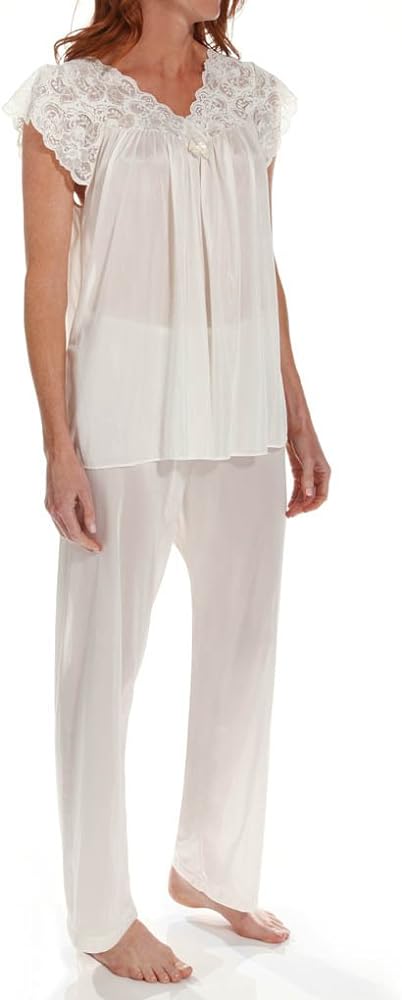 Shadowline Women's Silhouette Short Cap Sleeve Pajama Set