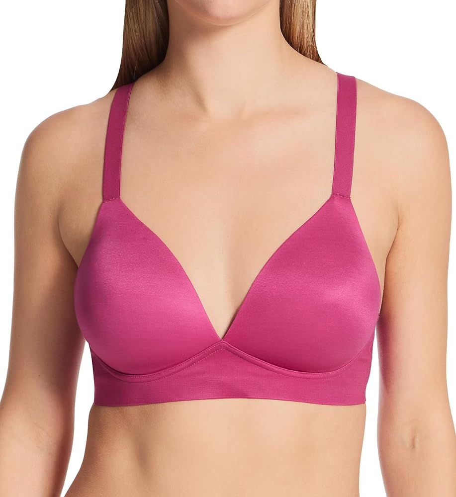 Bali Comfort Revolution Soft Touch Perfect Wire-Free Bra L, Signature Berry