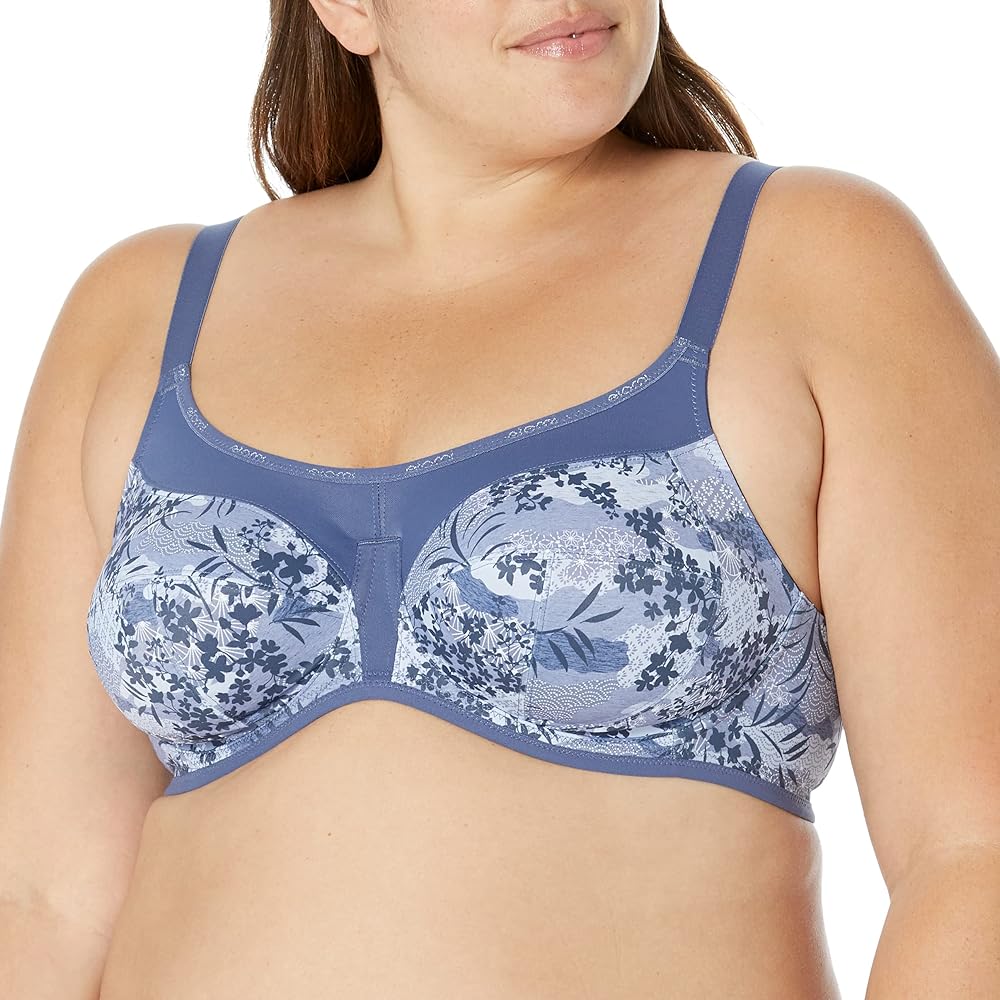 ELOMI Women Plus Size BRAS, Vintage Denim, 40E