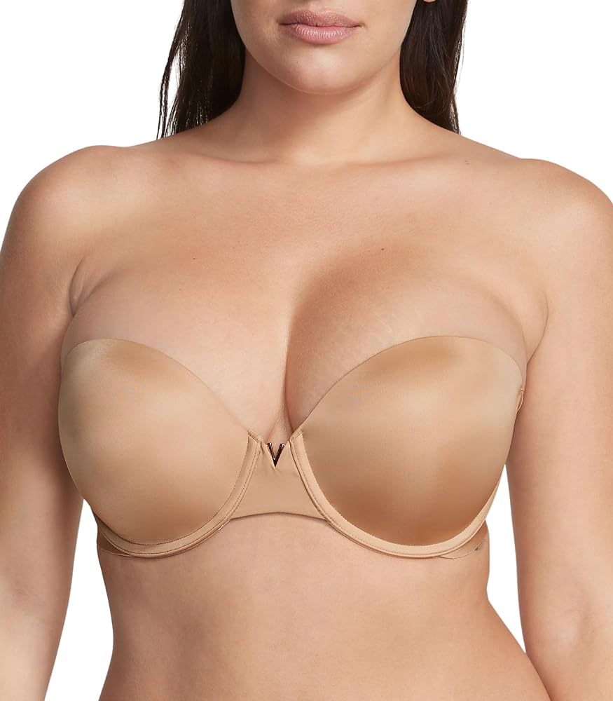 Victoria's Secret Women's Bare Push Up Strapless Bra, Bras for Women (32A-38DDD)