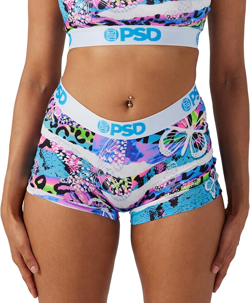 PSD Women's Neon Jungle Boy Shorts, Multi, S