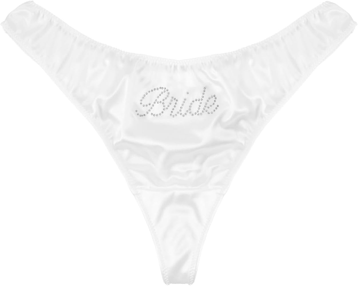 xo, Fetti Bachelorette Party Ivory Rhinestone Bride Thong, S/M/L | Bride to Be Party Decorations, Bridesmaid Gift, Favor