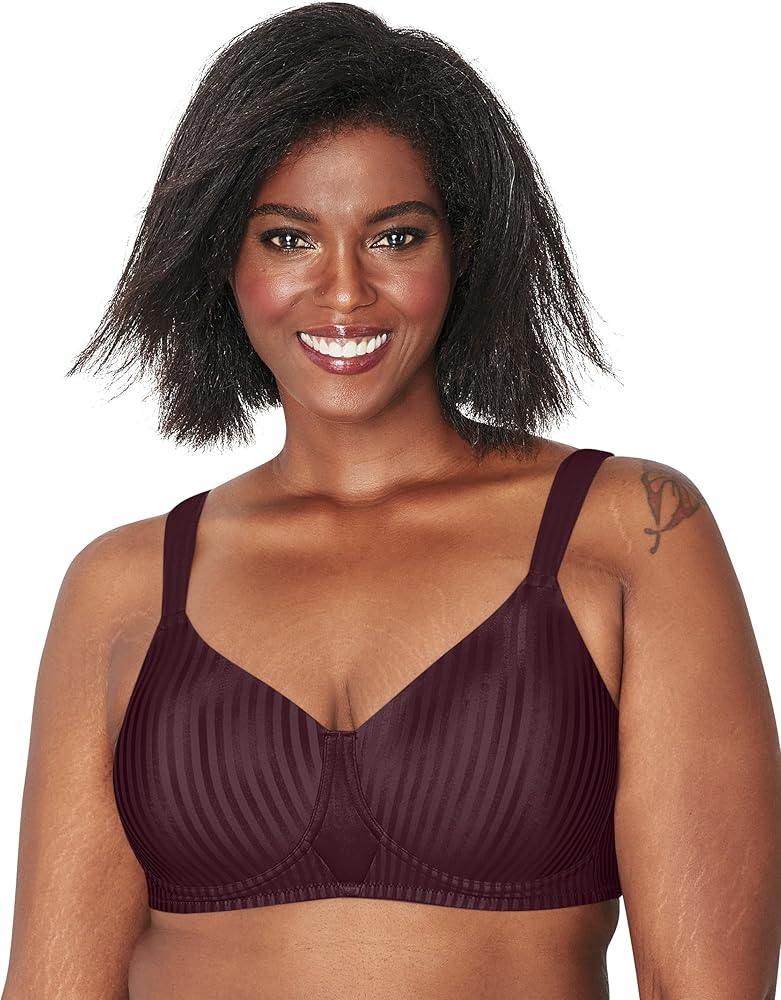 PLAYTEX Women's Perfectly Smooth Coverage Wireless T-Shirt Bra for Full Figures