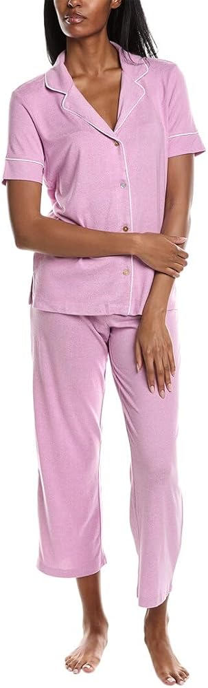 N Natori Women's S/S Notch Pj Length 25" Inseam 26"