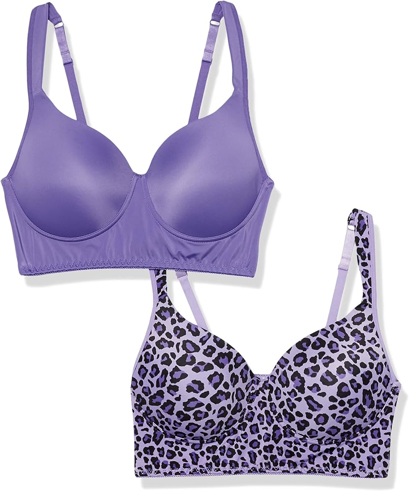 Rhonda Shear Women's Plus Size 2 Pack Leisure Bra