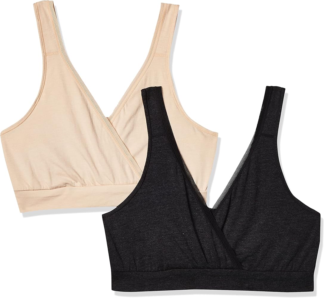 PLAYTEX Women's Nursing Pullover Sleep Bra 2-Pack Us02pk