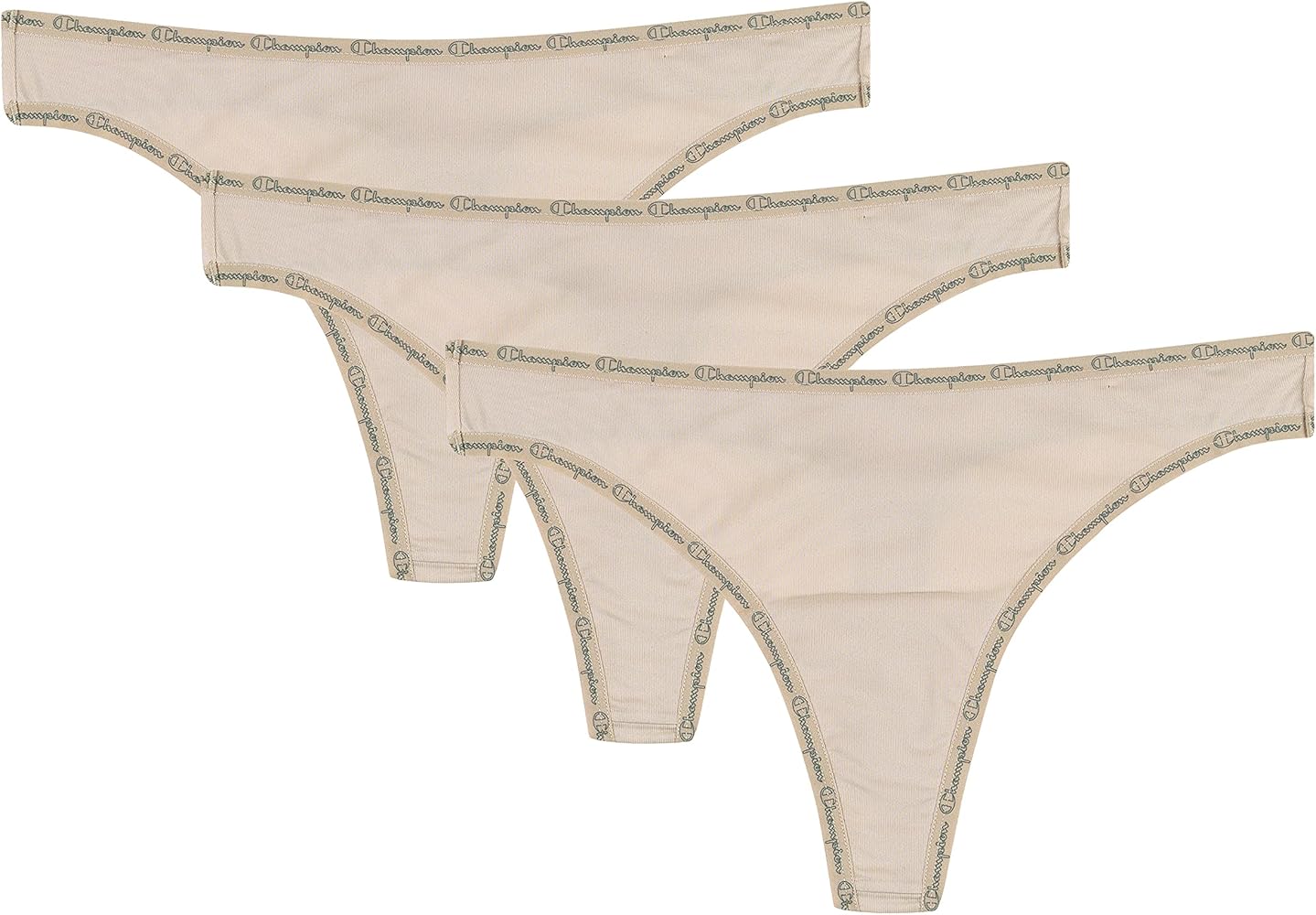 Champion Women's Microfiber Thongs, 3-Pairs