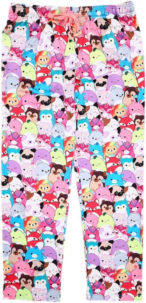 Squishmallows Collection Multi-Colored AOP Women's Sleep Pajama Pants