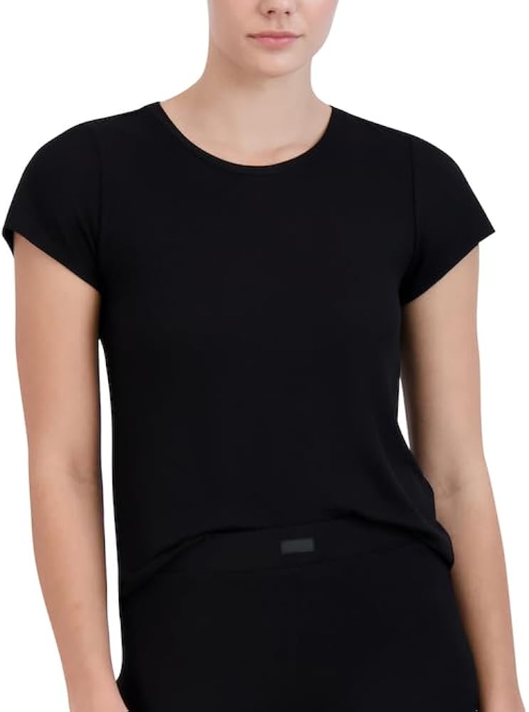 Steve Madden Women's Ribbed Short-Sleeve Sleep Tee