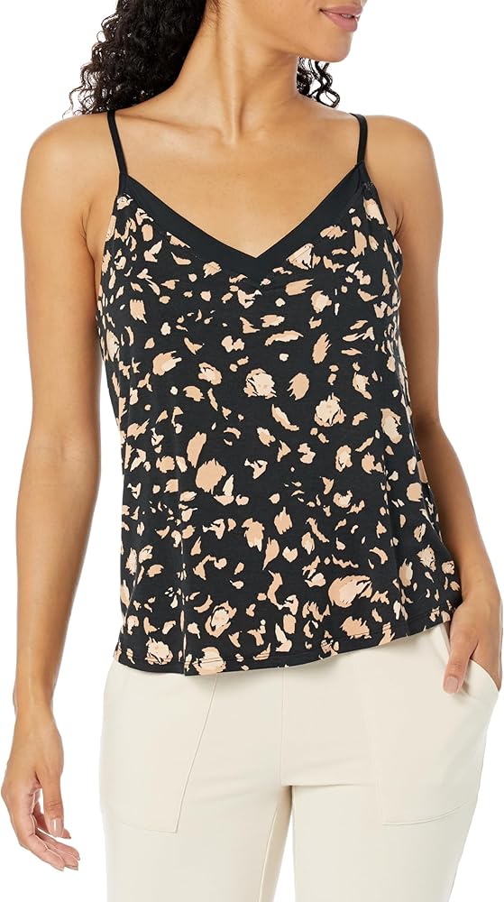 PJ Salvage Women's Loungewear Black Cheetah Cami