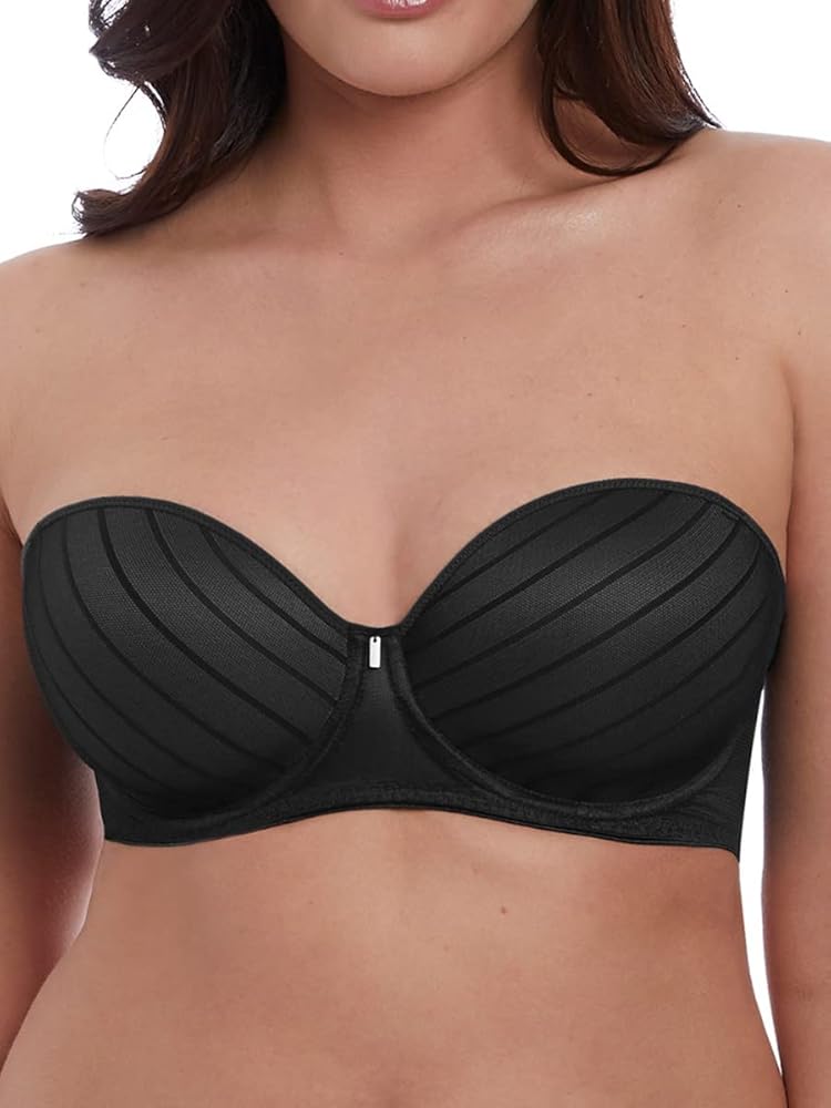 Freya Women's Cameo Multiway Convertible Plunge Strapless Underwire Bra, black,36DD