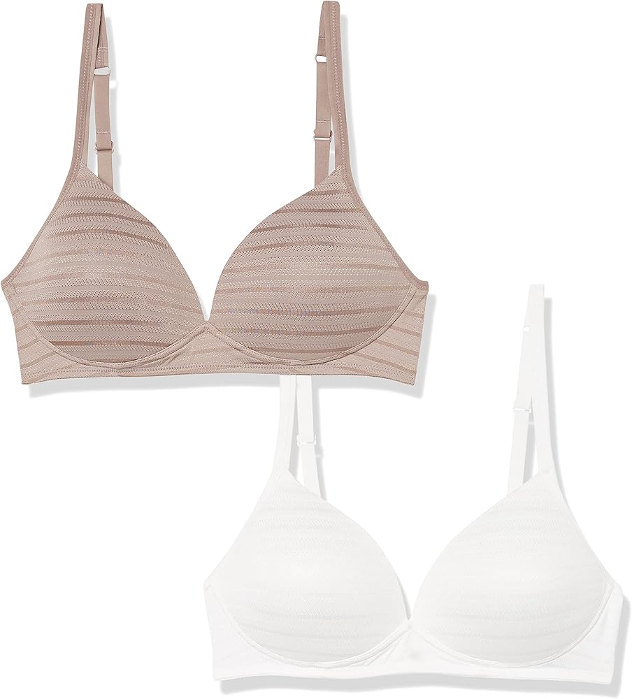 Warner's Women's Blissful Benefits Wireless Lightly Lined T-Shirt Bra 2-Pack 04001w