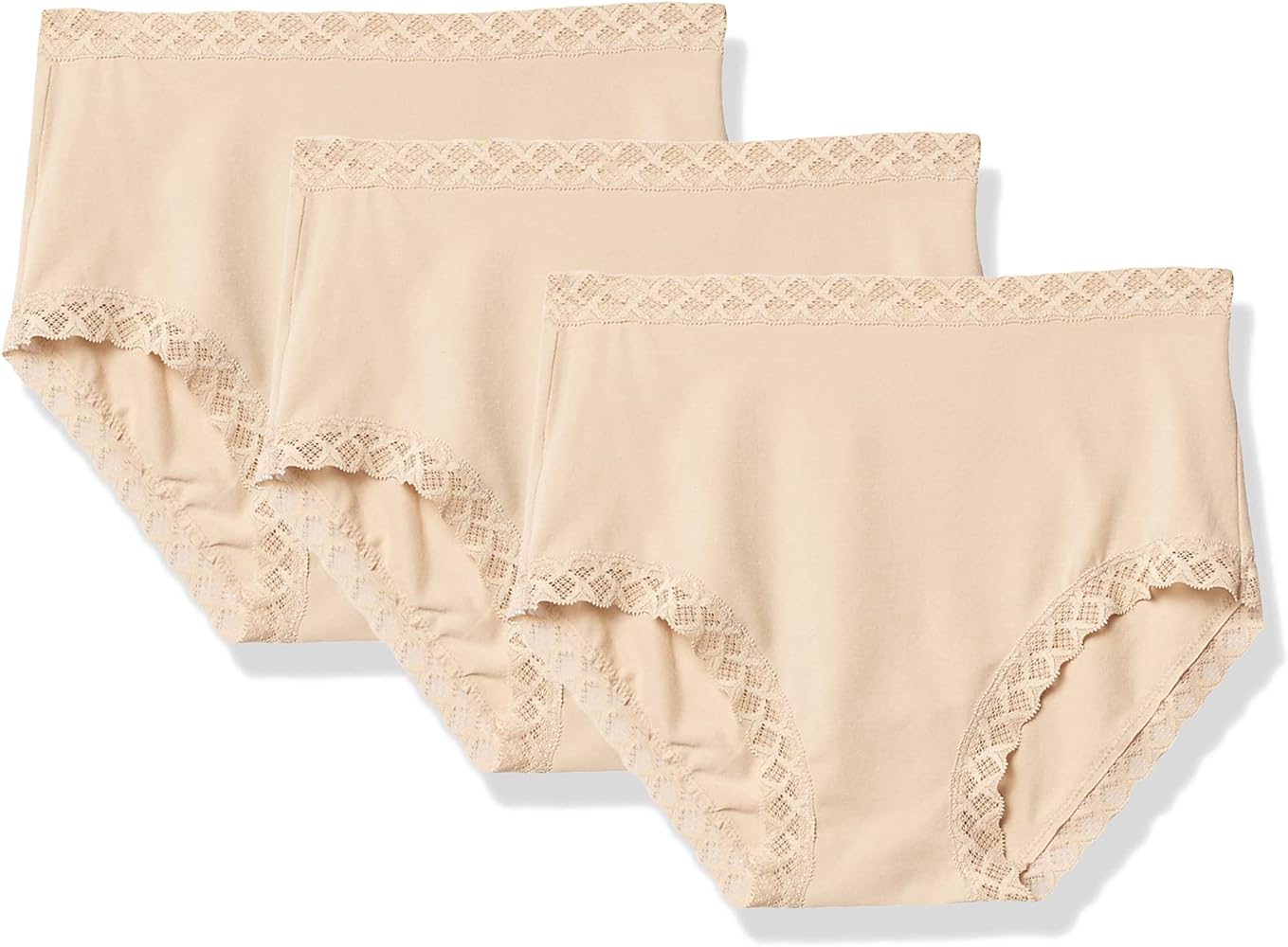 Natori Women's Bliss Cotton Full Brief 3-Pack