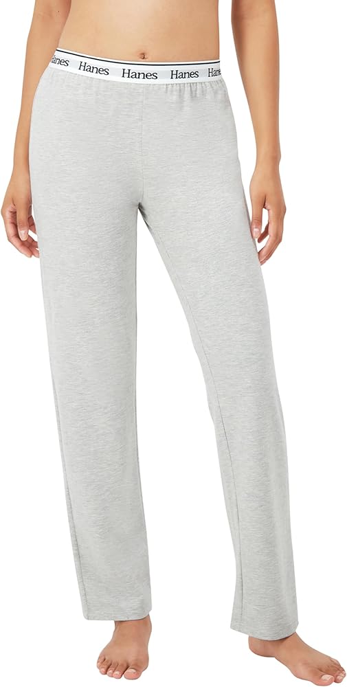 Hanes Womens Originals Lounge Pants, Comfywear Leisure Pants For Women, Straight Leg