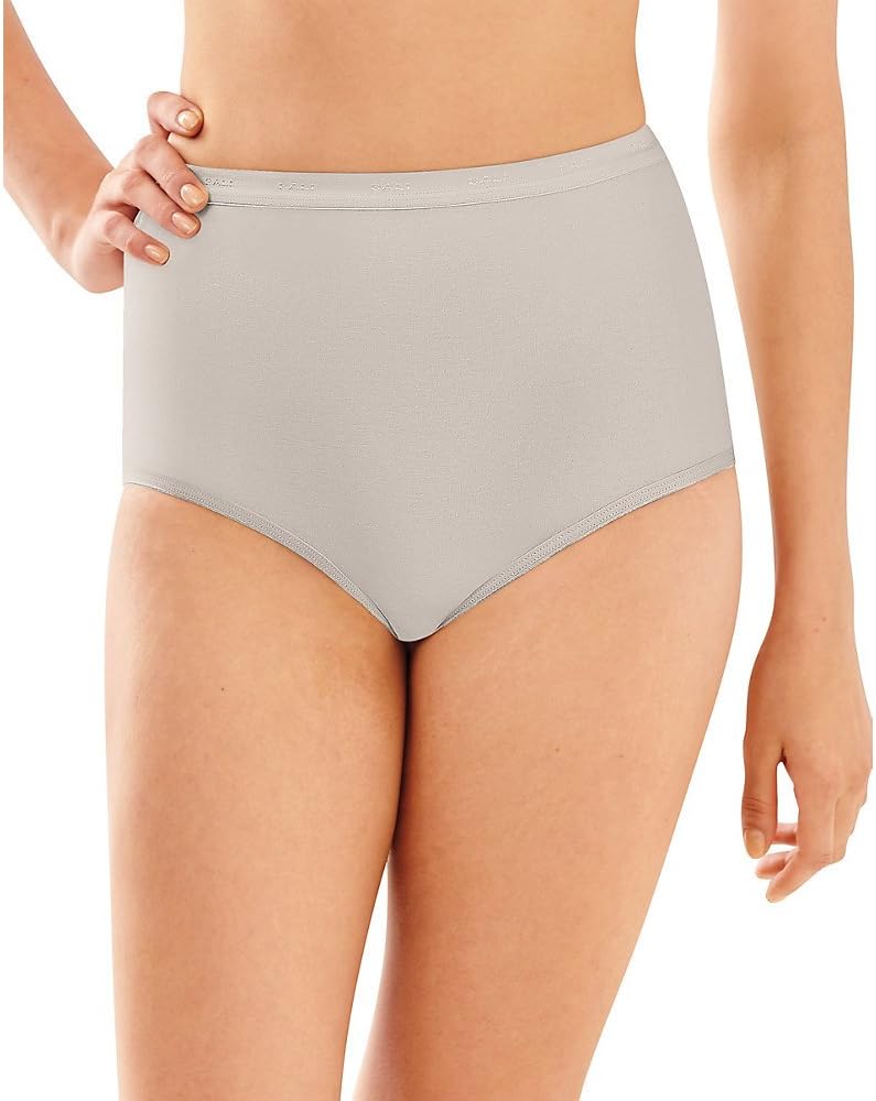 Bali Full-Cut-Fit Women`s Stretch Cotton Brief -, 9"