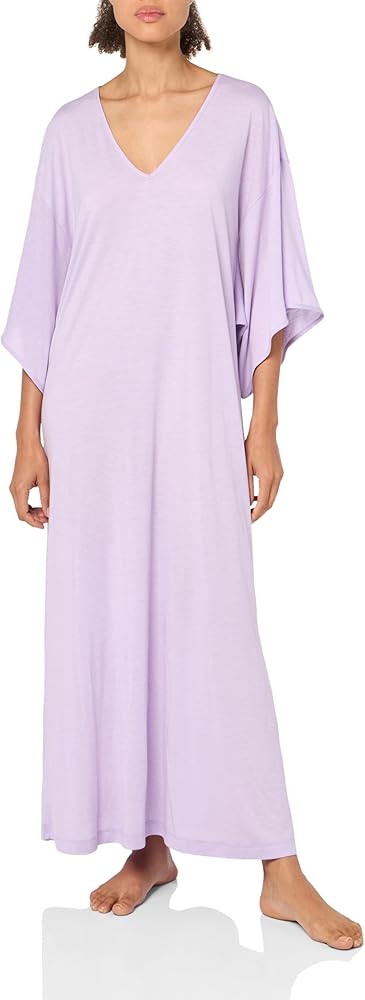 N Natori Women's Caftan Length 52", Heather Violet, Small