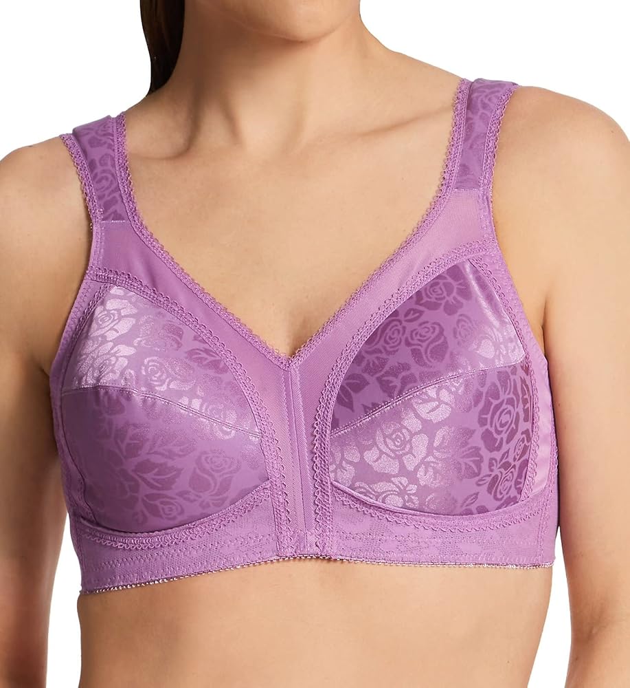 PLAYTEX Women's 18 Hour Original Comfort Strap Wirefree Bra, 4693, Tinted Lavender, 40C