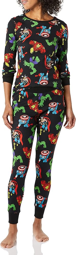 Amazon Essentials Disney | Marvel | Star Wars Women's Snug-Fit Cotton Pajama Sleepwear Sets