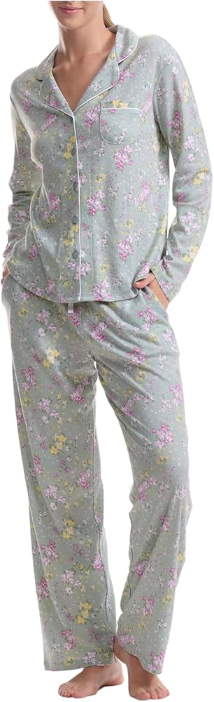 Karen Neuburger Women's Plus Size Gramercy Park Long Sleeve Girlfriend Pj Set