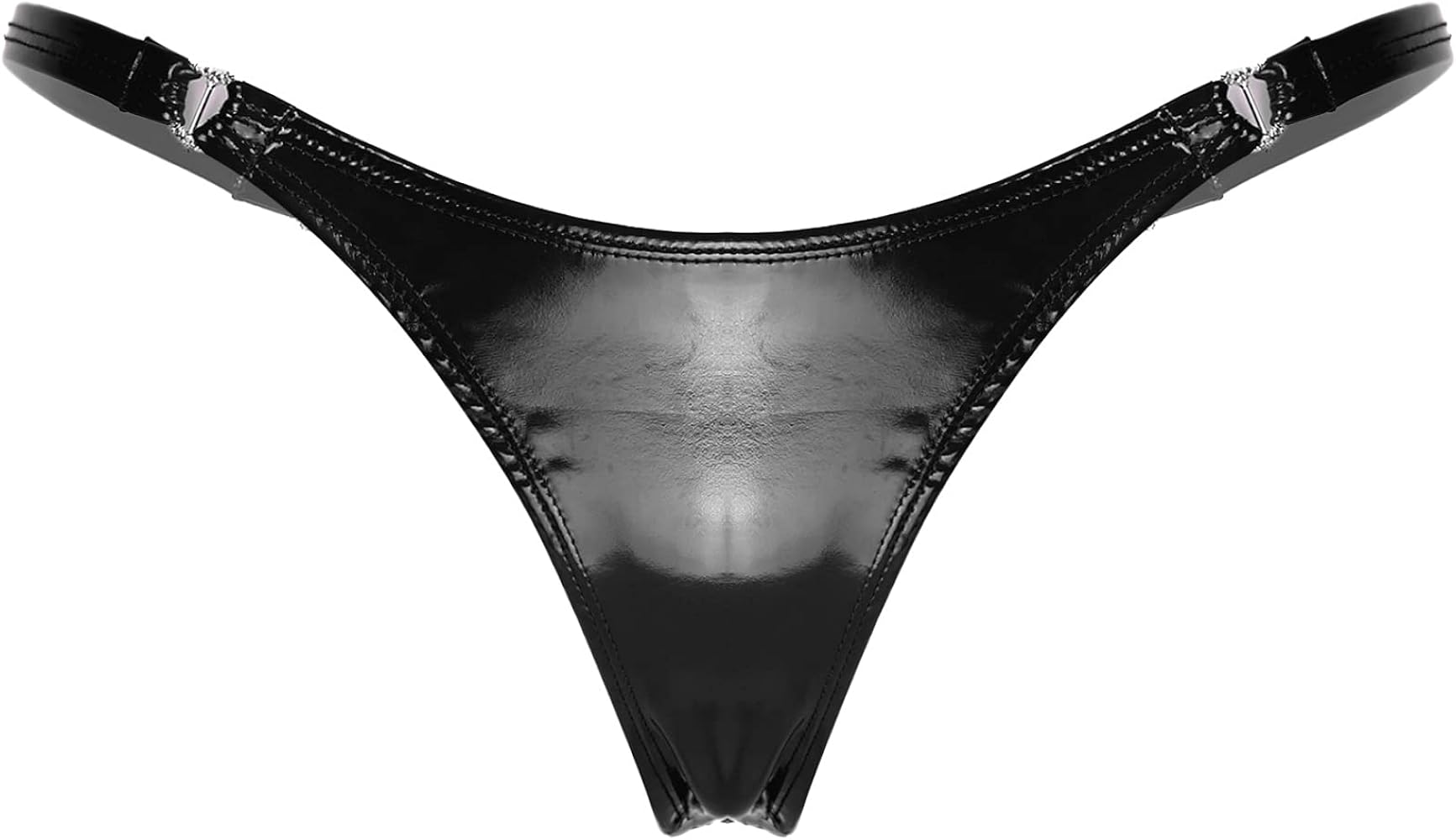 Women's Shiny Metallic Low Rise G-String Thong Sexy Micro Panties Briefs T-Back Lingerie