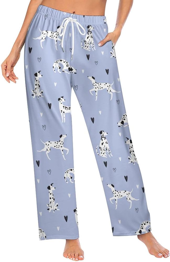 Cute Funny Dogs Women Lounge Pants Comfy Pajama Bottom Drawstring Sleepwear Long Pajamas Pants S-5XL