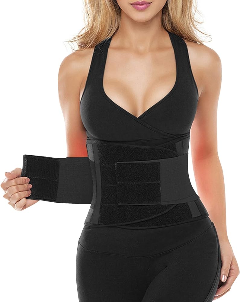 SHAPERX Women Waist Trainer Eraser Belt Tummy Control Waist Trimmer Slimming Belly Band Shaper