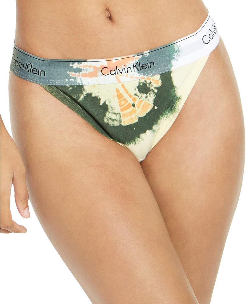 Calvin Klein Underwear Women`s Modern Cotton Tie-Dye Tanga QF6059