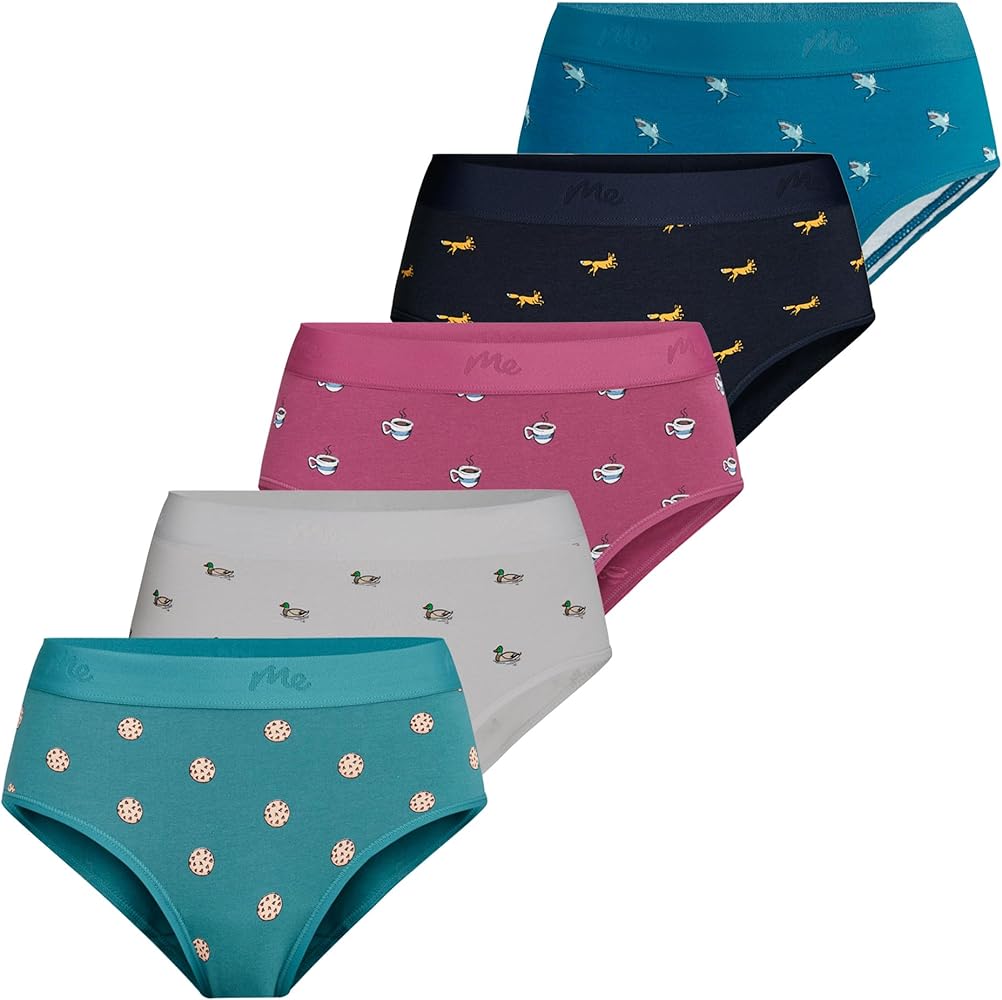 MeUndies – Women’s Stretch Cotton Bikini – Amazon Exclusive Fabric - 5 Pack