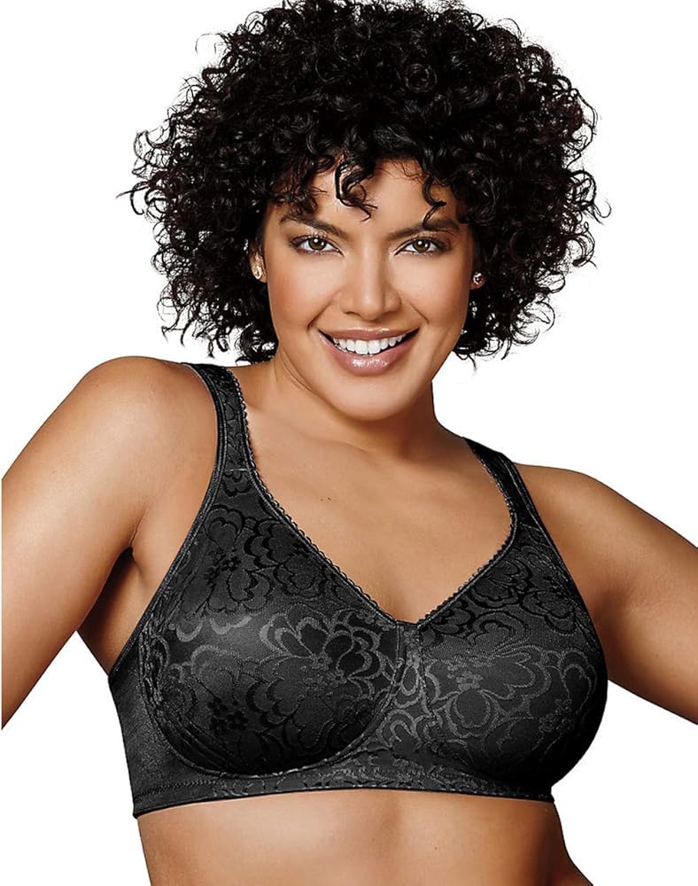 Playtex Women's 18 Hour Ultimate Lift & Support Wirefree Bra, Black, 38B