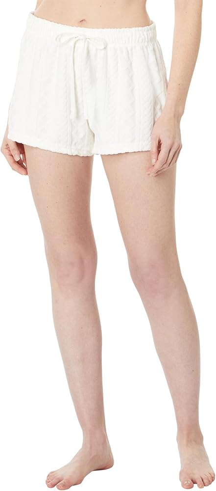 PJ Salvage womens Loungewear Verry Terry Cable Crew Short